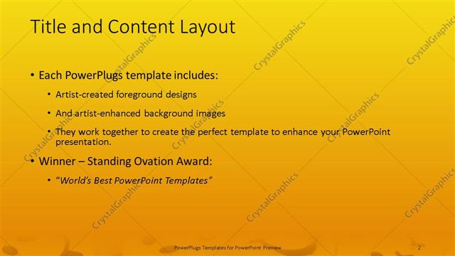 Title and Content presentation slide layout