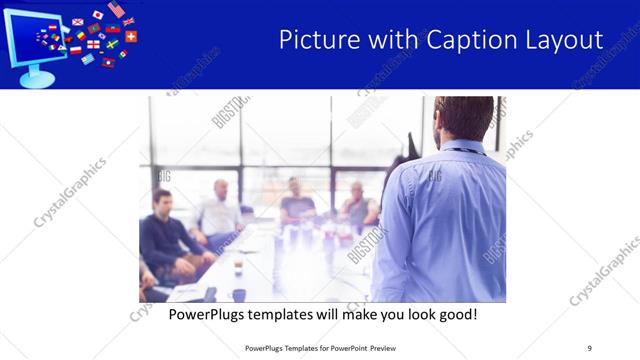 Picture with Caption presentation slide layout