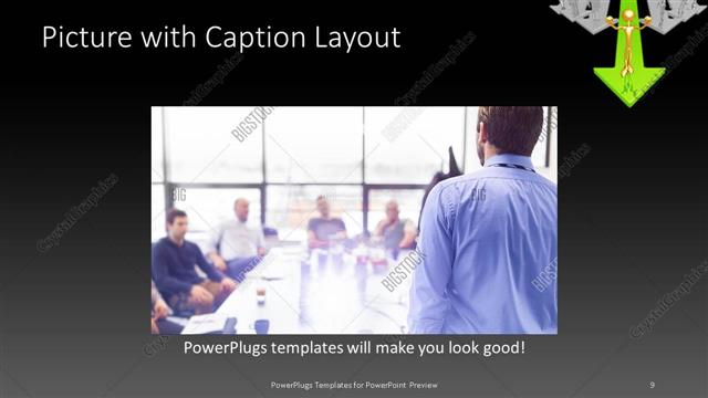 Picture with Caption presentation slide layout