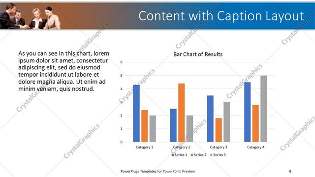 Content with Caption presentation slide layout