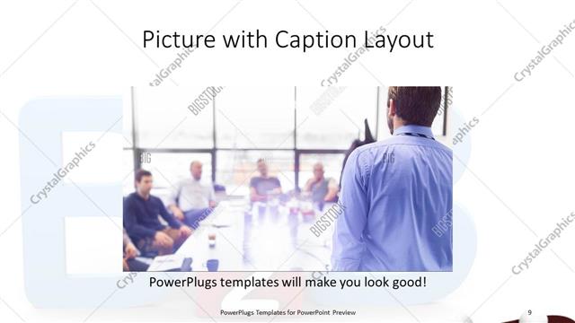 Picture with Caption presentation slide layout