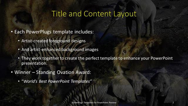 Title and Content presentation slide layout