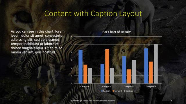 Content with Caption presentation slide layout