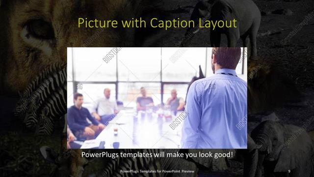 Picture with Caption presentation slide layout