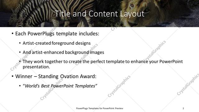Title and Content presentation slide layout