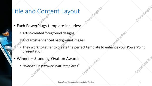 Title and Content presentation slide layout