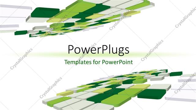  Presentation with boxes - Various boxes of greenish shade put together