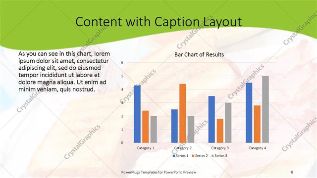 Content with Caption presentation slide layout