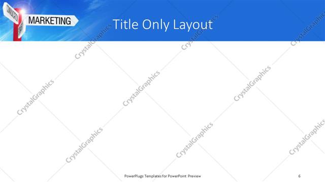 Title Only presentation slide layout