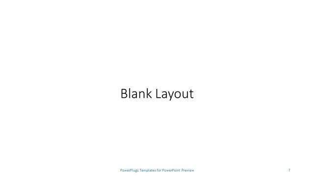 Blank presentation slide layout