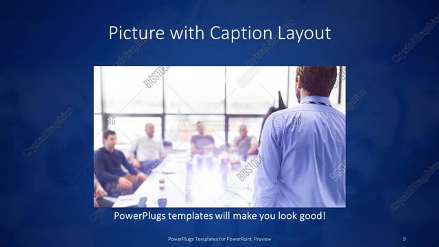Picture with Caption presentation slide layout