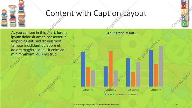 Content with Caption presentation slide layout