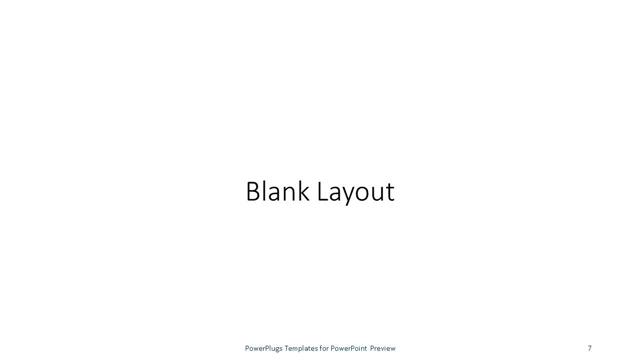 Blank presentation slide layout