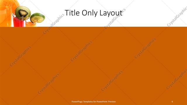 Title Only presentation slide layout