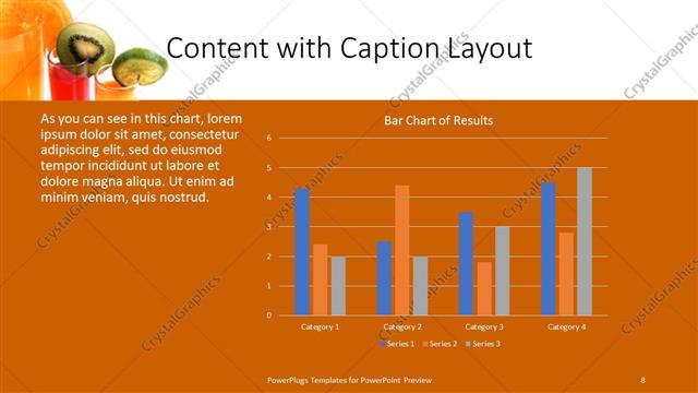 Content with Caption presentation slide layout