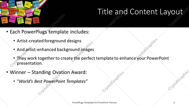Title and Content presentation slide layout