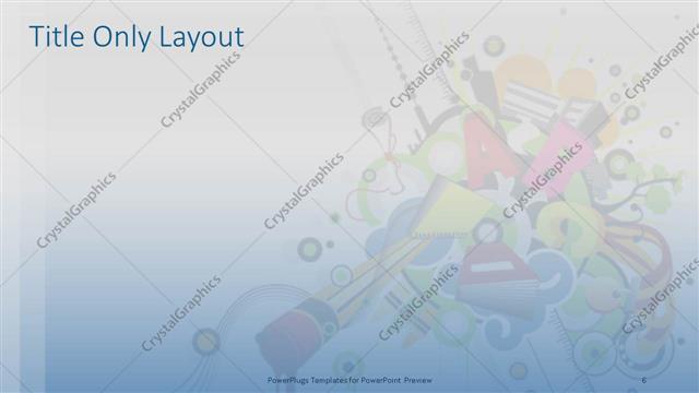 Title Only presentation slide layout