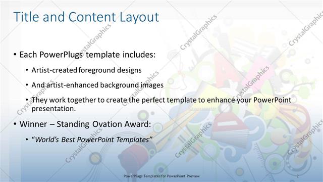 Title and Content presentation slide layout