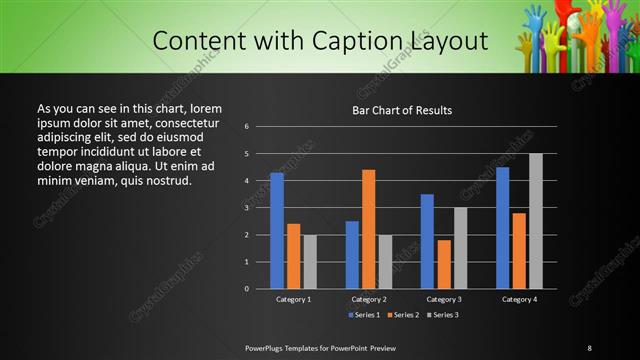 Content with Caption presentation slide layout