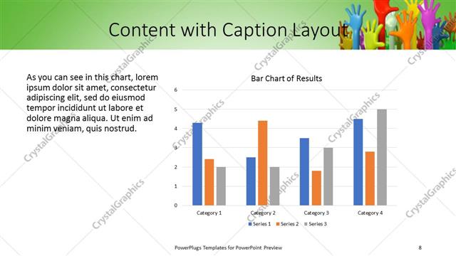 Content with Caption presentation slide layout