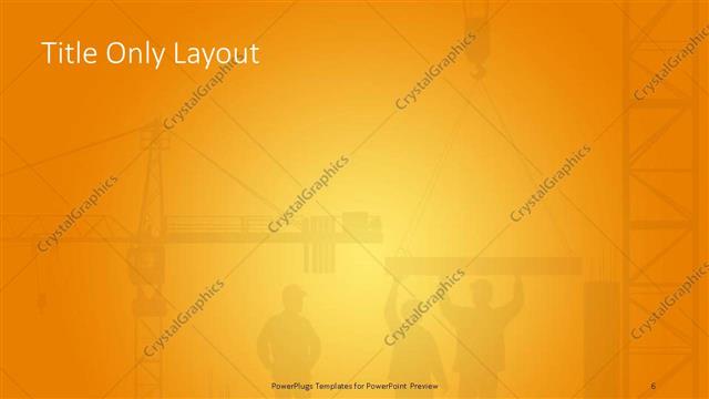 Title Only presentation slide layout