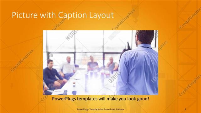 Picture with Caption presentation slide layout