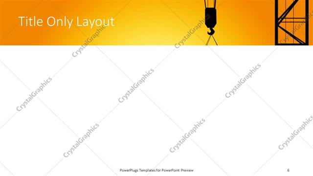 Title Only presentation slide layout