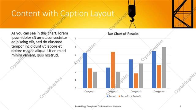 Content with Caption presentation slide layout