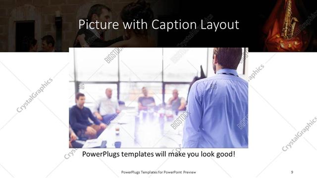 Picture with Caption presentation slide layout
