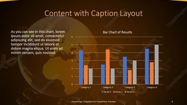 Content with Caption presentation slide layout