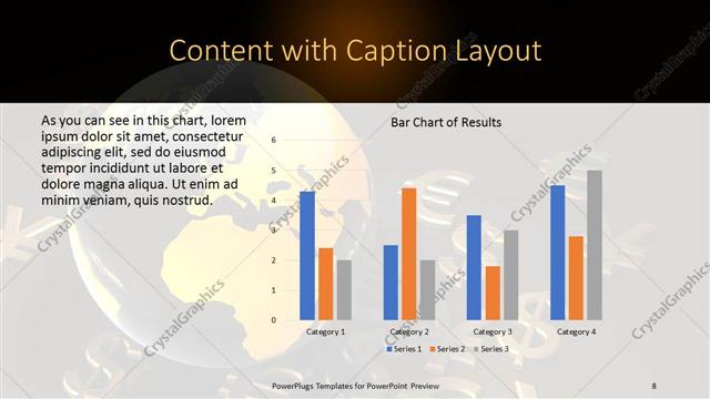 Content with Caption presentation slide layout