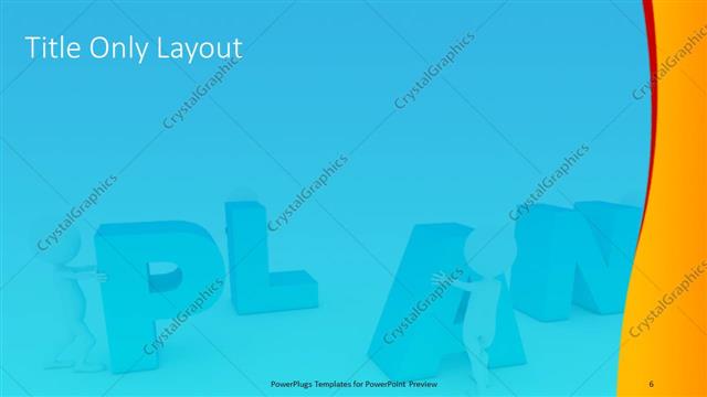Title Only presentation slide layout