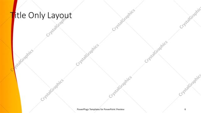 Title Only presentation slide layout