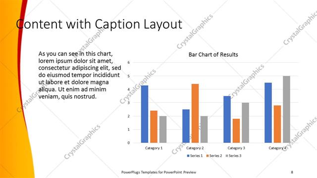 Content with Caption presentation slide layout