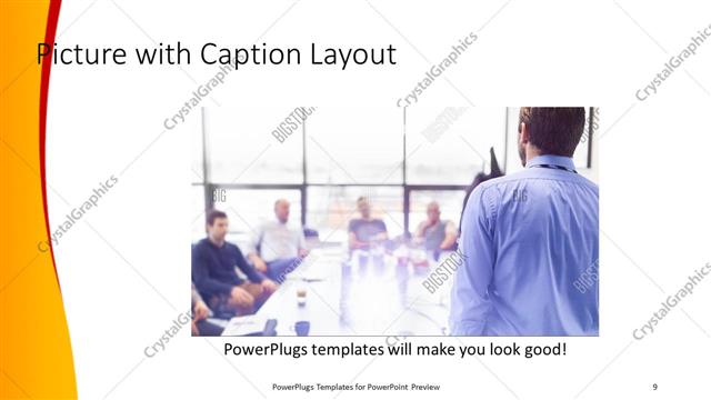 Picture with Caption presentation slide layout