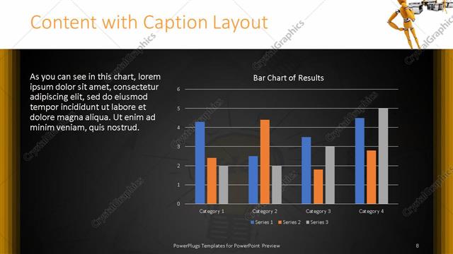 Content with Caption presentation slide layout