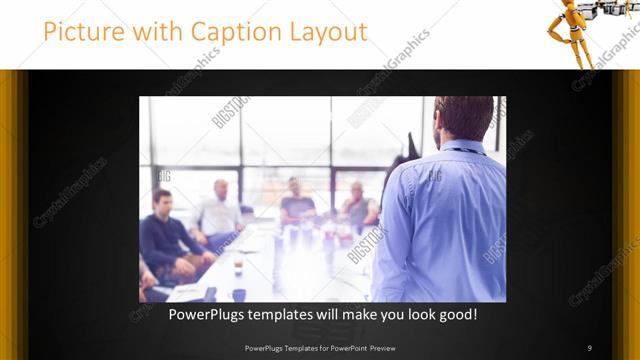 Picture with Caption presentation slide layout