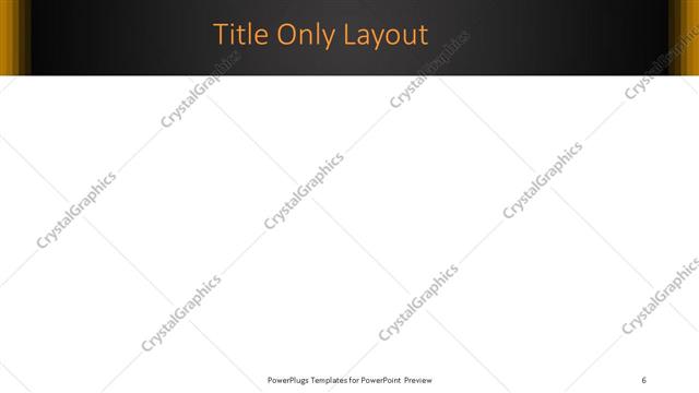 Title Only presentation slide layout