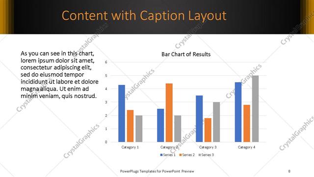 Content with Caption presentation slide layout
