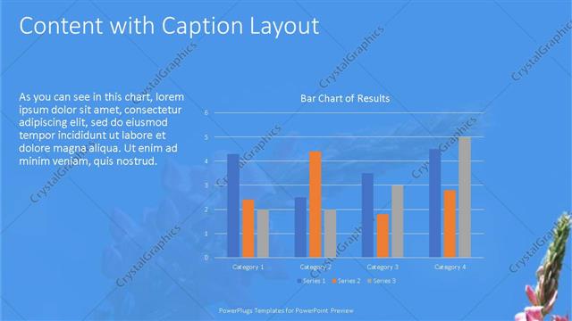 Content with Caption presentation slide layout