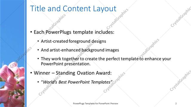 Title and Content presentation slide layout