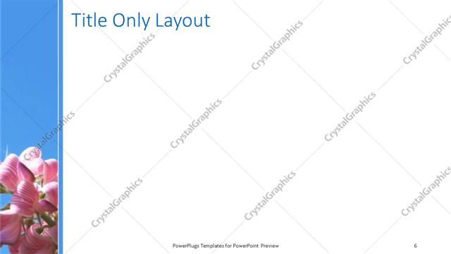 Title Only presentation slide layout