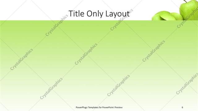 Title Only presentation slide layout