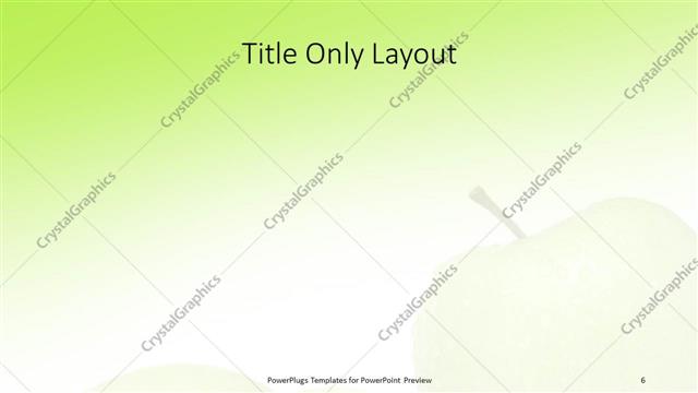 Title Only presentation slide layout