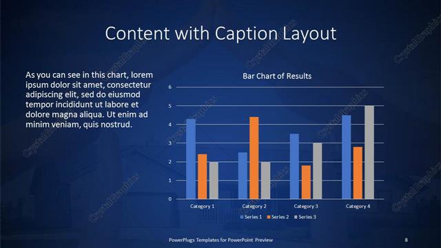 Content with Caption presentation slide layout