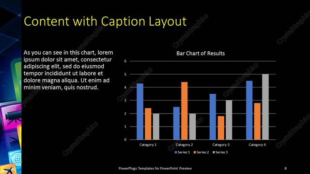Content with Caption presentation slide layout