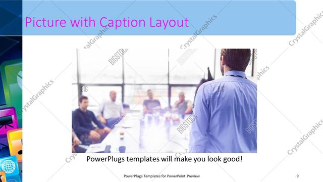 Picture with Caption presentation slide layout