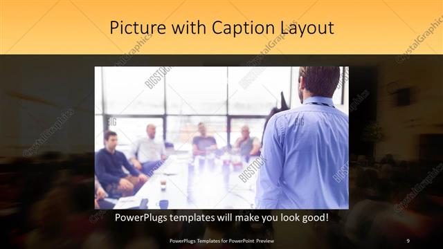 Picture with Caption presentation slide layout