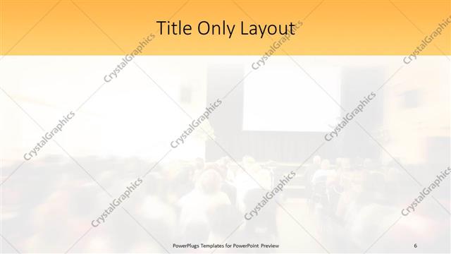 Title Only presentation slide layout