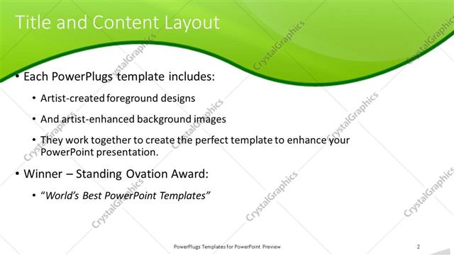 Title and Content presentation slide layout